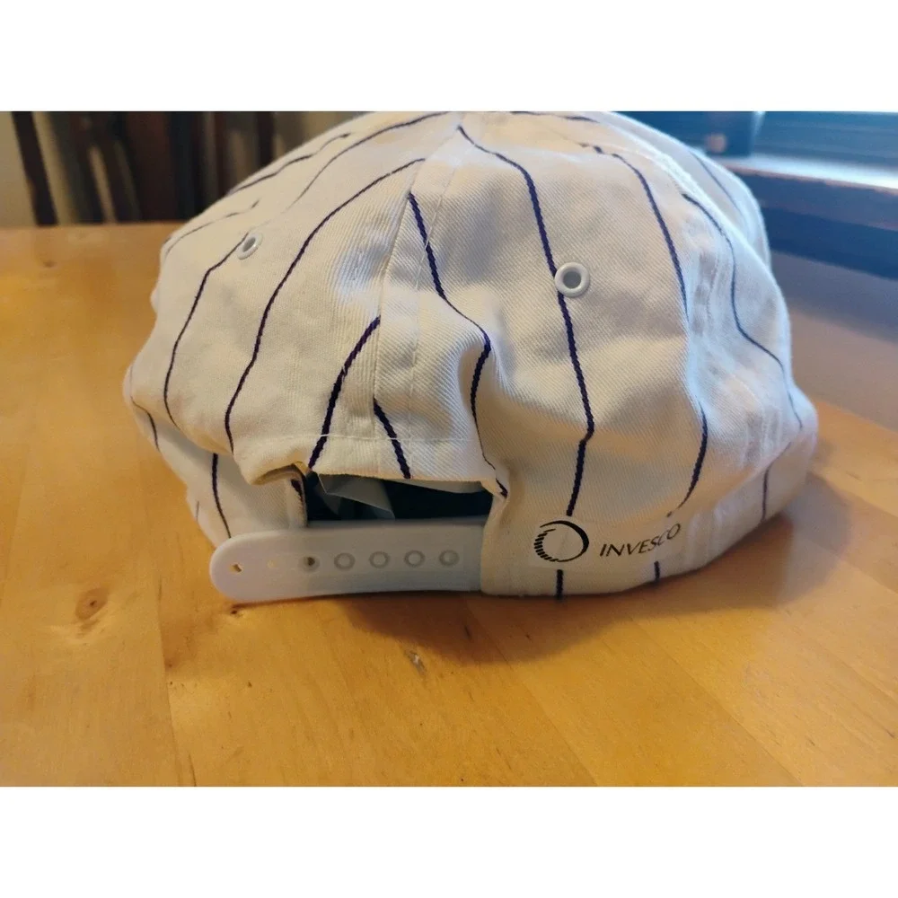 Denver Colorado Rockies Invesco Baseball Cap Snapback Hat Pin Stripe RN38106